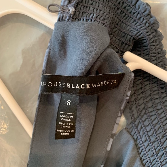 White House Black Market Blue Midi Dress - Picture 2 of 4